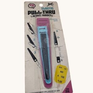 Vintage Dyno Elastic Pull-Thru Lacing Ribbon Inserter Set Item 314 Assorted Size